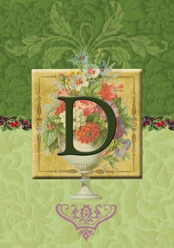Classy Monogram-D Flag | Personalized, Discount, Clearance, Flag