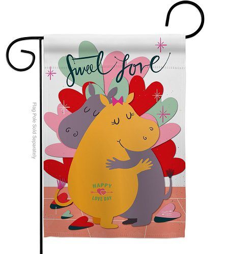Sweet Love Garden Flag | Valentine, Two Sided, Garden, Flags