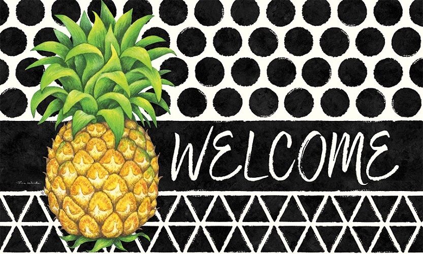 Bold Pineapple Doormat | Decorative Doormat | MatMate | Doormat