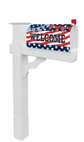 Patriotic Patterns Mailbox Cover | Mailbox Covers | Mailbox Wraps
