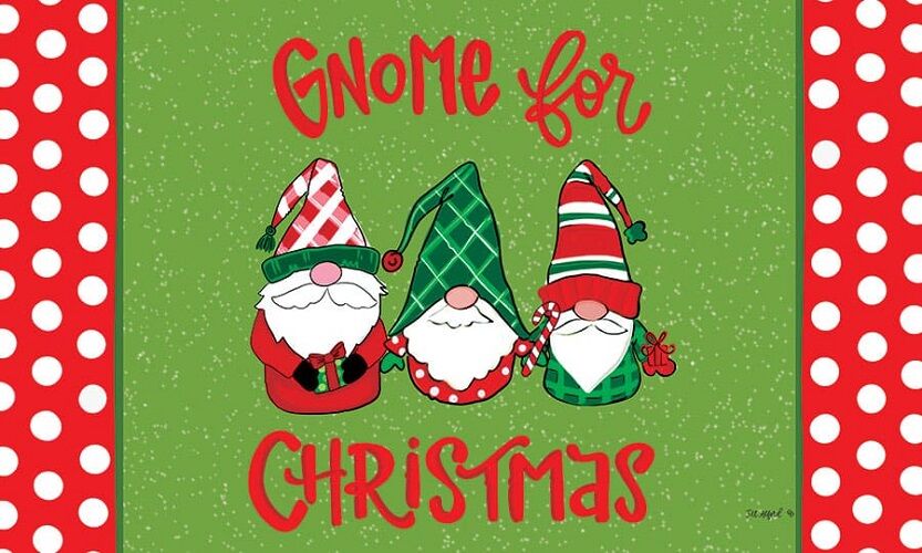Gnome for Christmas Doormat | Decorative Doormats | MatMates