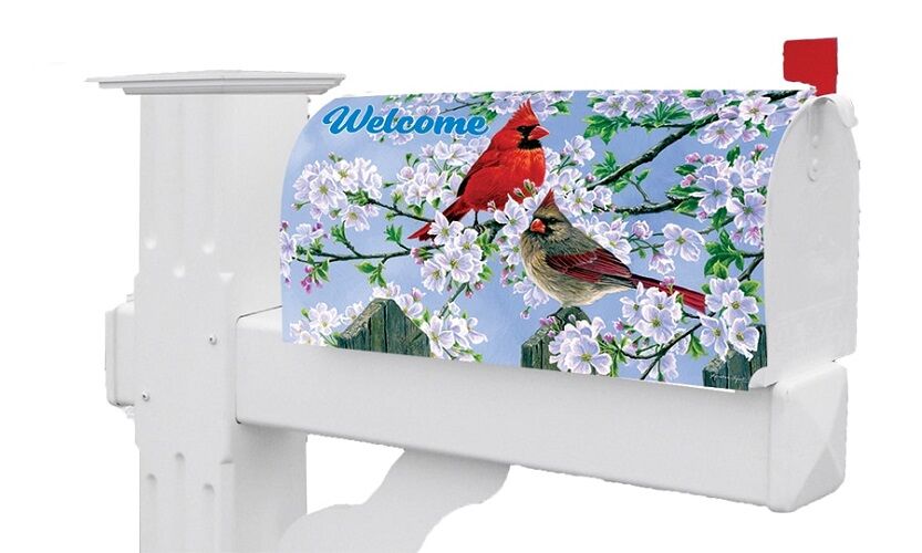 Cardinal Couple Mailbox Cover | Mailbox Wraps | Mailbox Covers