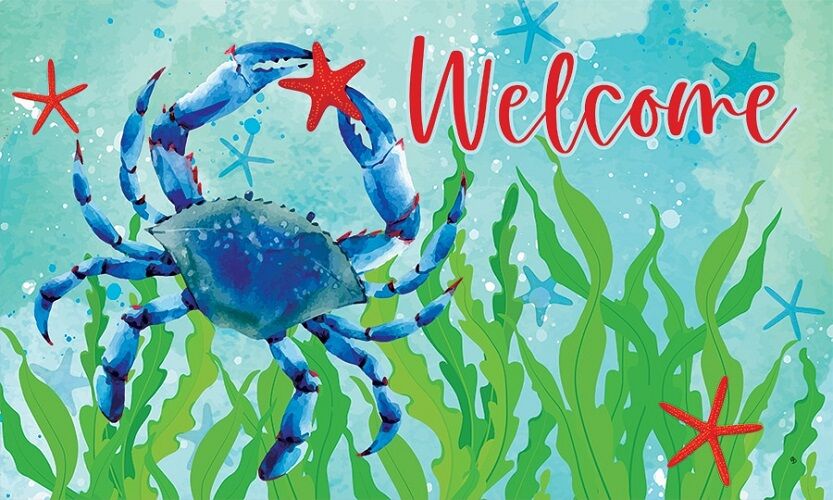Crab & Starfish Doormat | Decorative Doormat | MatMate | Doormat
