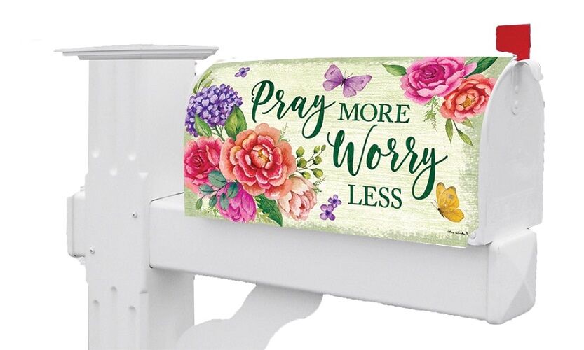 Pray More Mailbox Cover | Mailbox Covers Wraps | Mail Wraps