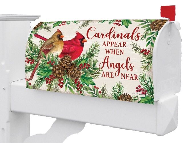 Cardinals and Angels Mailbox Cover | Mailbox Covers | MailWraps