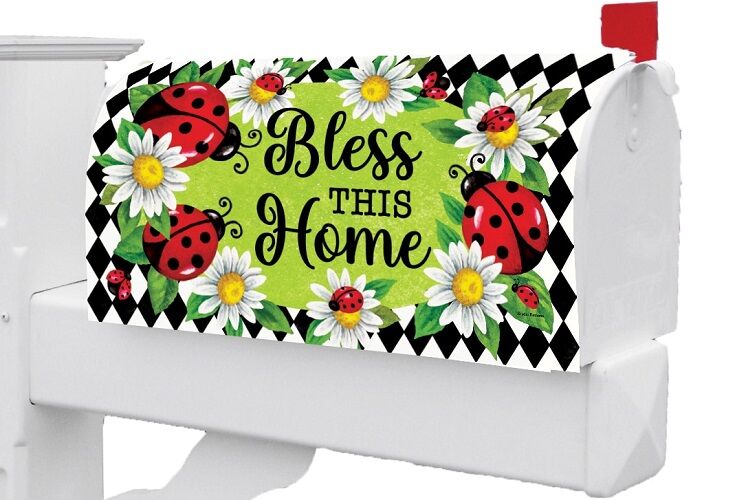 Ladybug Diamond Mailbox Cover | Mailbox Covers Wraps
