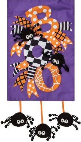 Boo Halloween Applique Flag | Applique Flags | Halloween Flags