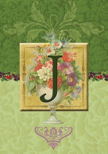 Classy Monogram-J Flag | Personalized, Discount, Clearance, Flag