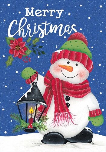 Snowman Lantern Flag | Christmas Flags | Snowman Flags