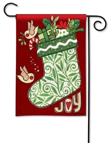 Joy Stocking Garden Flag | Christmas, Decorative, Garden, Flags