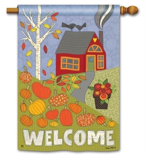 Pumpkin Patch House Flag | Thanksgiving, Welcome, Fall, Flags