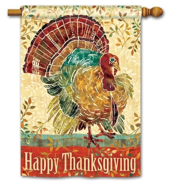 Thanksgiving Turkey House Flag | Thanksgiving, House, Flags