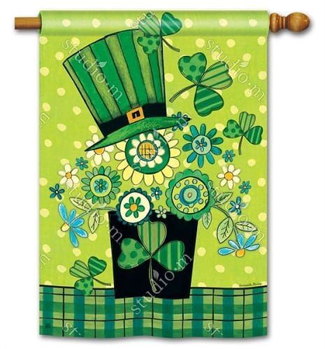 Blooming Irish House Flag | St. Patrick's Day, Outdoor, House, Flag