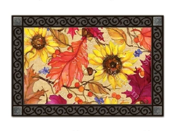 Sunflower Splendor Doormat | MatMates | Decorative Doormats