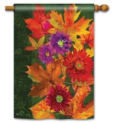 Fall Riches House Flag | Fall, Floral, Yard, Outdoor, House, Flags