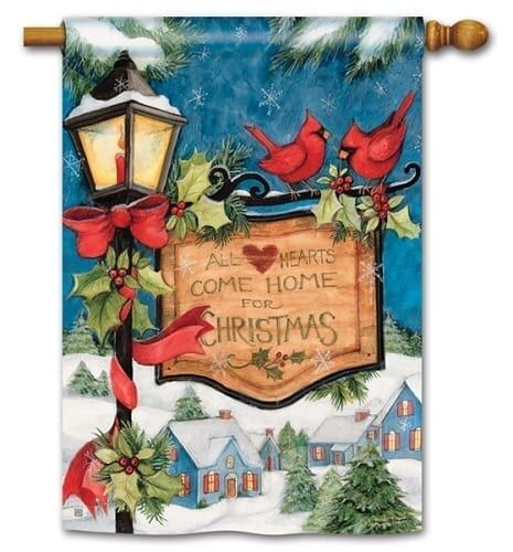 Hometown Christmas House Flag | Christmas, Yard, House, Flags