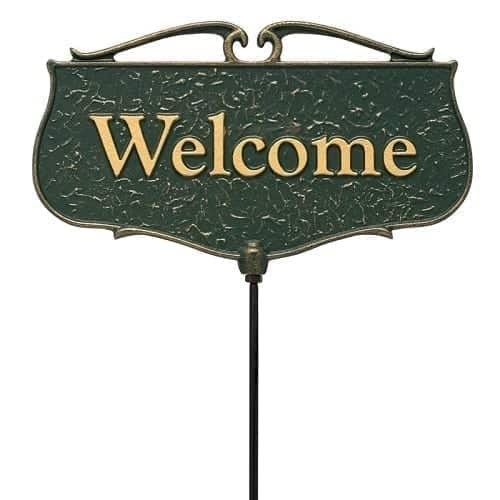 Welcome Garden Sign | Metal, Garden, Signs