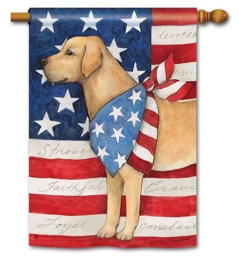 Patriotic Pup House Flag | Patriotic, 4th of July, Yard, House, Flags