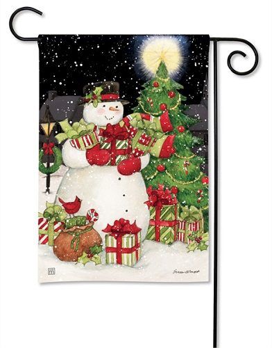 Hometown Snowman Garden Flag | Christmas, Snowman, Flags