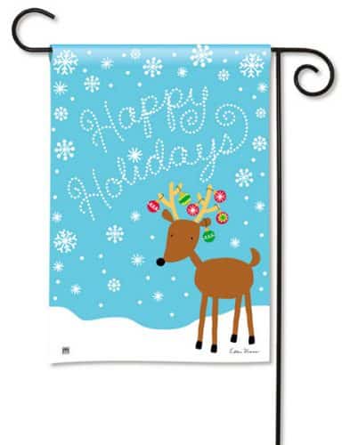 Reindeer Cheer Garden Flag | Christmas, Yard, Garden, Flags