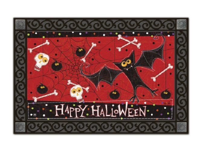 Bats and Bones Doormat | MatMates | Decorative Doormats