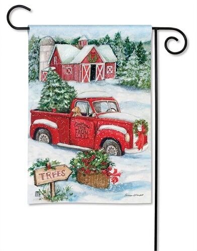 Christmas Tree Farm Garden Flag | Christmas, Yard, Garden, Flags