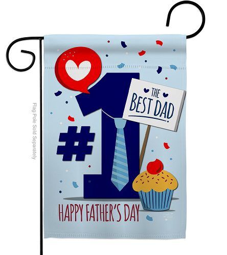 Number 1 Dad Garden Flag | Father's Day, Cool, Garden, Flags