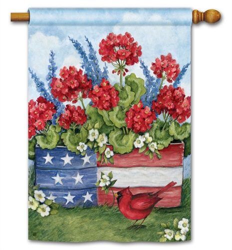 Patriotic Planter Box House Flag | Patriotic Flags | 4th of July Flags