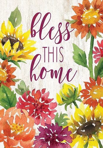 Bless This Home Flag | Fall, Inspirational, Decorative, Lawn, Flags