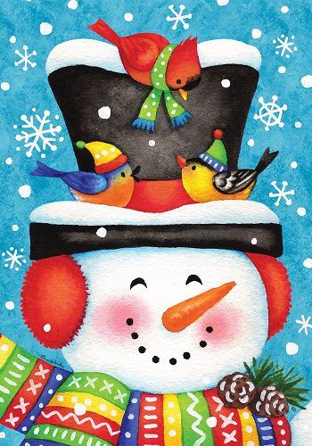 Jolly Snowman Flag | Christmas, Snowman, Decorative, Flags