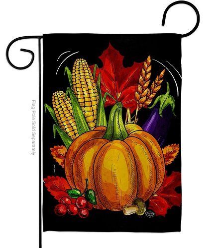 Traditional Thanksgiving Garden Flag | Fall, Thanksgiving, Flags