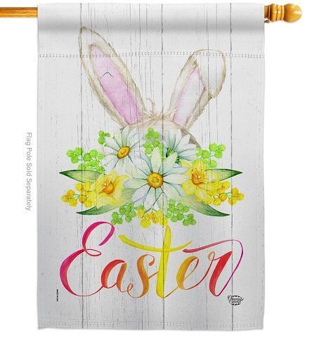 Floral Easter House Flag | Easter, Double Sided, House, Flags