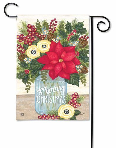 Rustic Winter Bouquet Garden Flag | Christmas, Garden, Flags