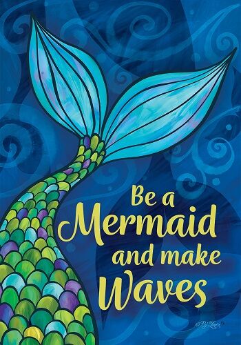 Be a Mermaid Flag | Summer Flags | Two Sided Flags | Cool Flags