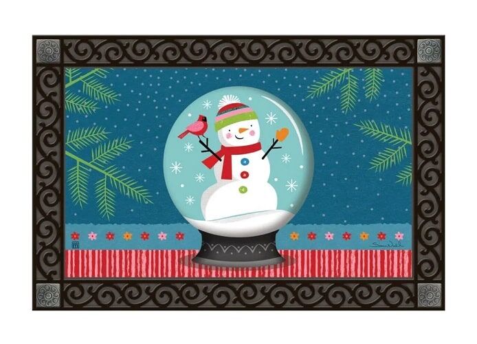 Snow Globe Doormat | MatMates | Decorative Doormats | Door Mat