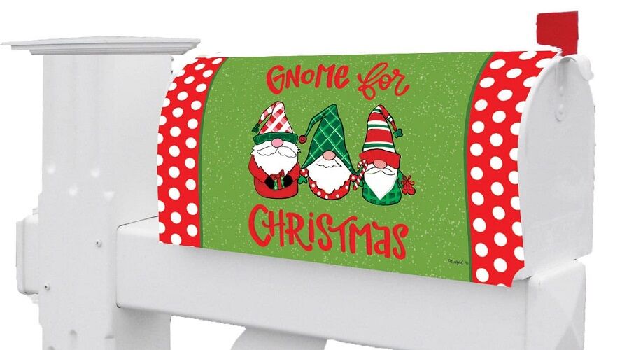 Gnome for Christmas Mailbox Cover | Mailbox Covers | MailWrap