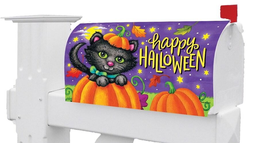 Halloween Cat Mailbox Cover | Mailbox Covers | Mailbox Wraps