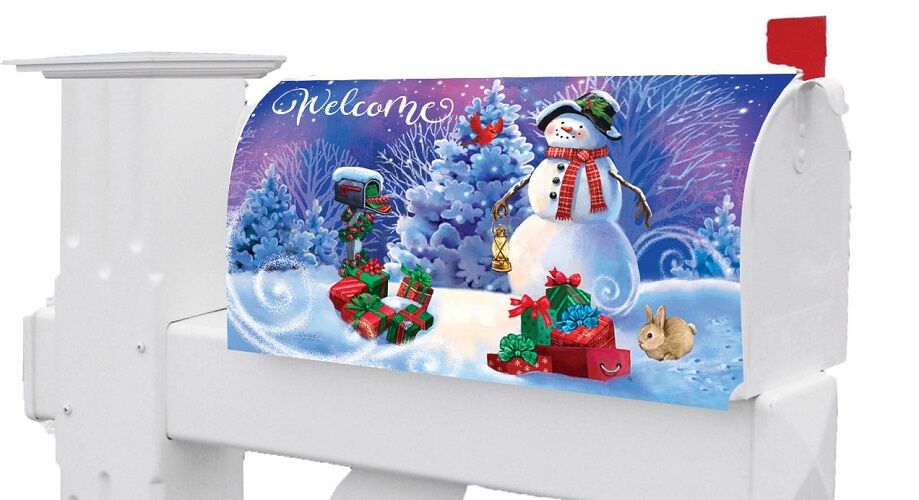 Magical Snowman Mailbox Cover | Mailbox Covers | MailWraps