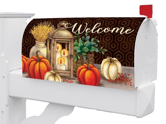 Fall Lantern Mailbox Cover | Mailbox Covers | Mailbox Wraps