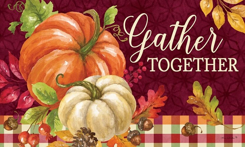 Gather Pumpkins Doormat | Decorative Doormats | MatMates