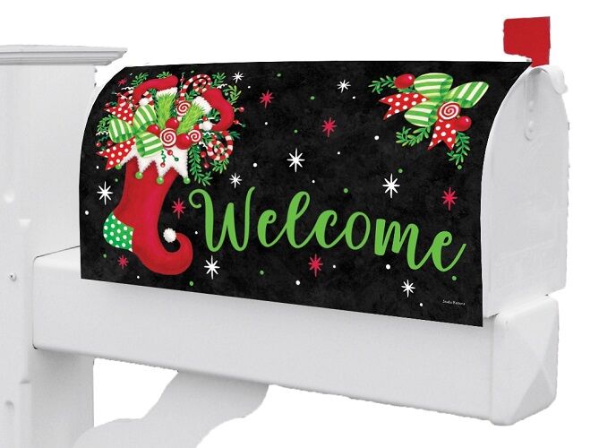 Jolly Stocking Mailbox Cover | Mailbox Covers | Mailbox Wraps