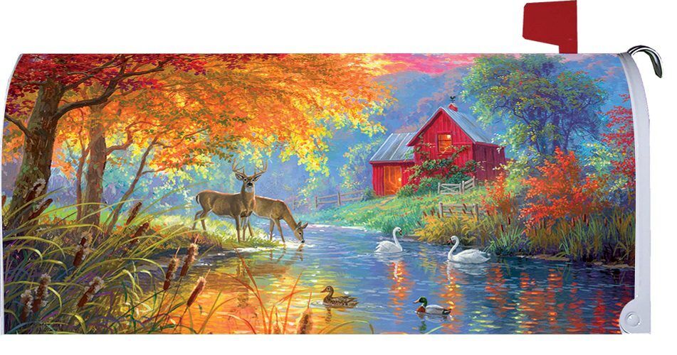 Autumn Wildlife Mailbox Cover | Mailbox Covers | Mail Wraps