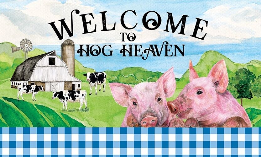 Hog Heaven Doormat | MatMates | Decorative Doormats | Door Mat