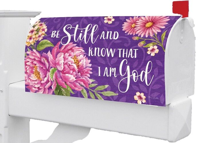 Be Still Floral Mailbox Cover