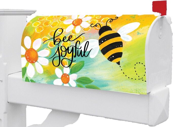 Bee Joyful Mailbox Cover | Mailbox Covers | Mail Wraps | Mailwrap