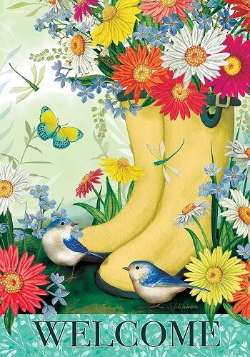 Daisy Boots Flag | Spring Flags | Decorative Flags | Floral Flags