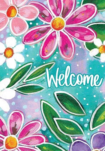 Fantastic Flowers Flag | Spring Flags | Welcome Flags | Cool Flags