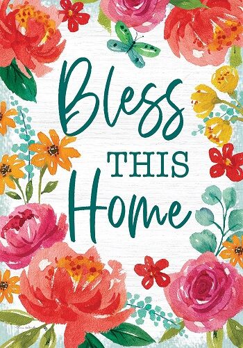 Blessed Floral Flag | Inspirational Flags | Double Sided Flags