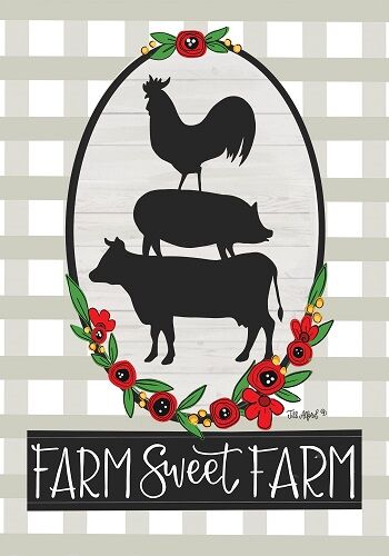 Farm Sweet Farm Flag | Farmhouse Flags | Double Sided Flags