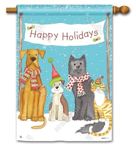 Pet Holidays House Flag | Christmas, Cool, Outdoor, House, Flags